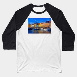 Late Afternoon in Nyhavn, Copenhagen Baseball T-Shirt